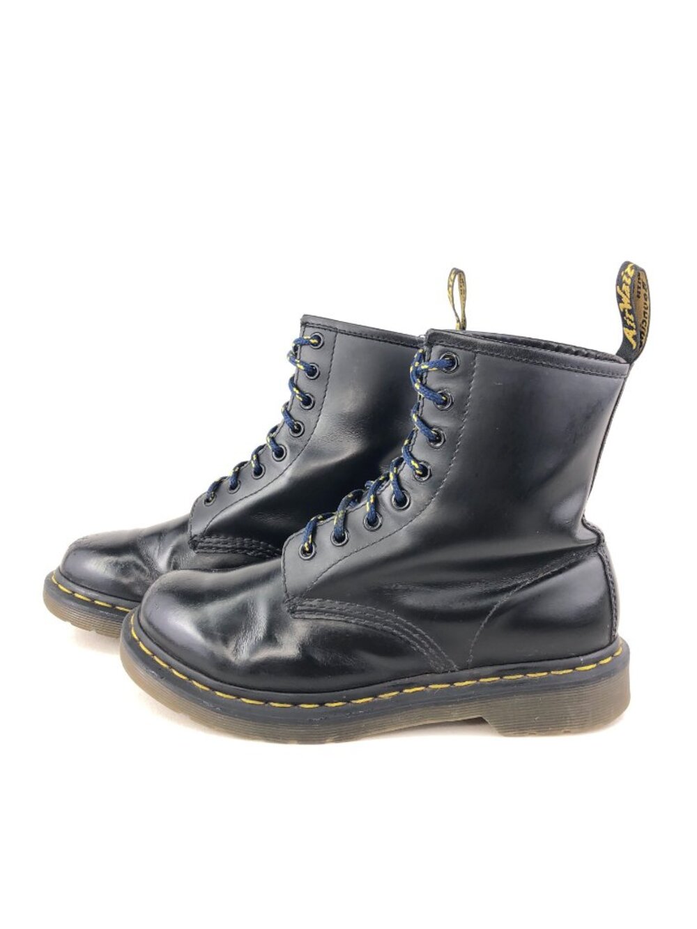 Dr. Martens 1460 Black Patent Leather Combat Boots 7 - Picture 2 of 14